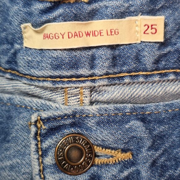 Levi's® Premium Baggy Dad Wide Leg Women's Jeans 25/30 - Picture 9 of 15